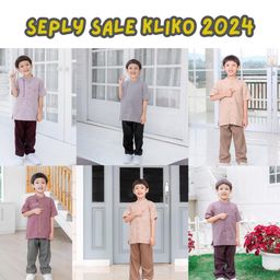SEPLY SALE KOKO ANAK KLIKO SARIMBIT EKSIS BAJU MUSLIM ANAK LAKI LAKI FREE CELANA
