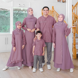 [SPECTRA] SARIMBIT EKSIS 232 DESSERT ROSE  SET SERAGAM KELUARGA SYAR"I BAHAN PREMIUM MODEL TRENDY KEKINIAN
