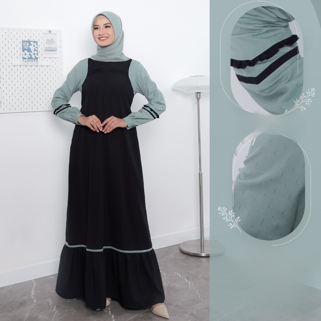 GAMIS WANITA DEWASA SIMPLE EELGAN POLOS BY SEPLY MEYRA 199 NYAMAN WUDHU FRIENDLY