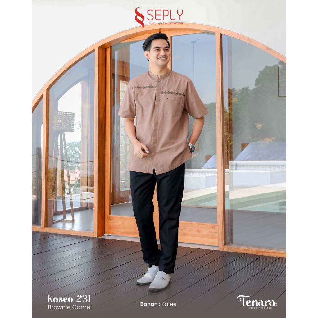 SARIMBIT SEPLY TENARA 05 BROWNIE CAMEL MODEL BAJU COUPLE KELUARGA LEBARAN TERBARU MODIS KEKINIAN