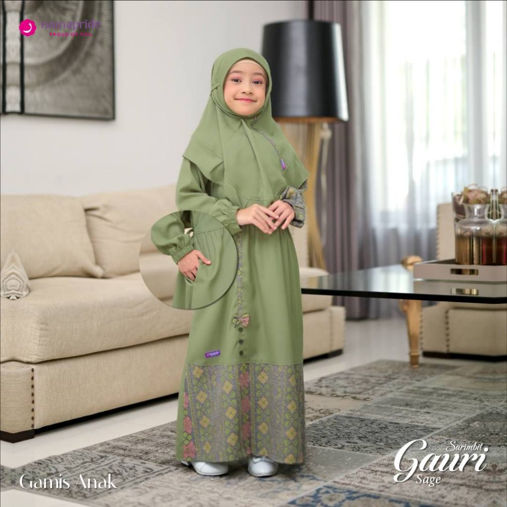 SARIMBIT RAUNA SARIMBIT GAURI SAGE MODEL BAJU COUPLE KELUARGA LEBARAN TERBARU MODIS KEKINIAN