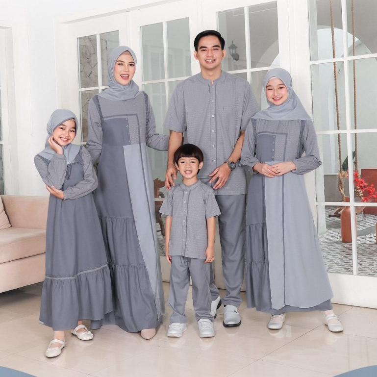 [SPECTRA] SARIMBIT SEPLY EKSIS 234 ALLURE BLUE MODEL BAJU COUPLE KELUARGA LEBARAN TERBARU MODIS KEKINIAN