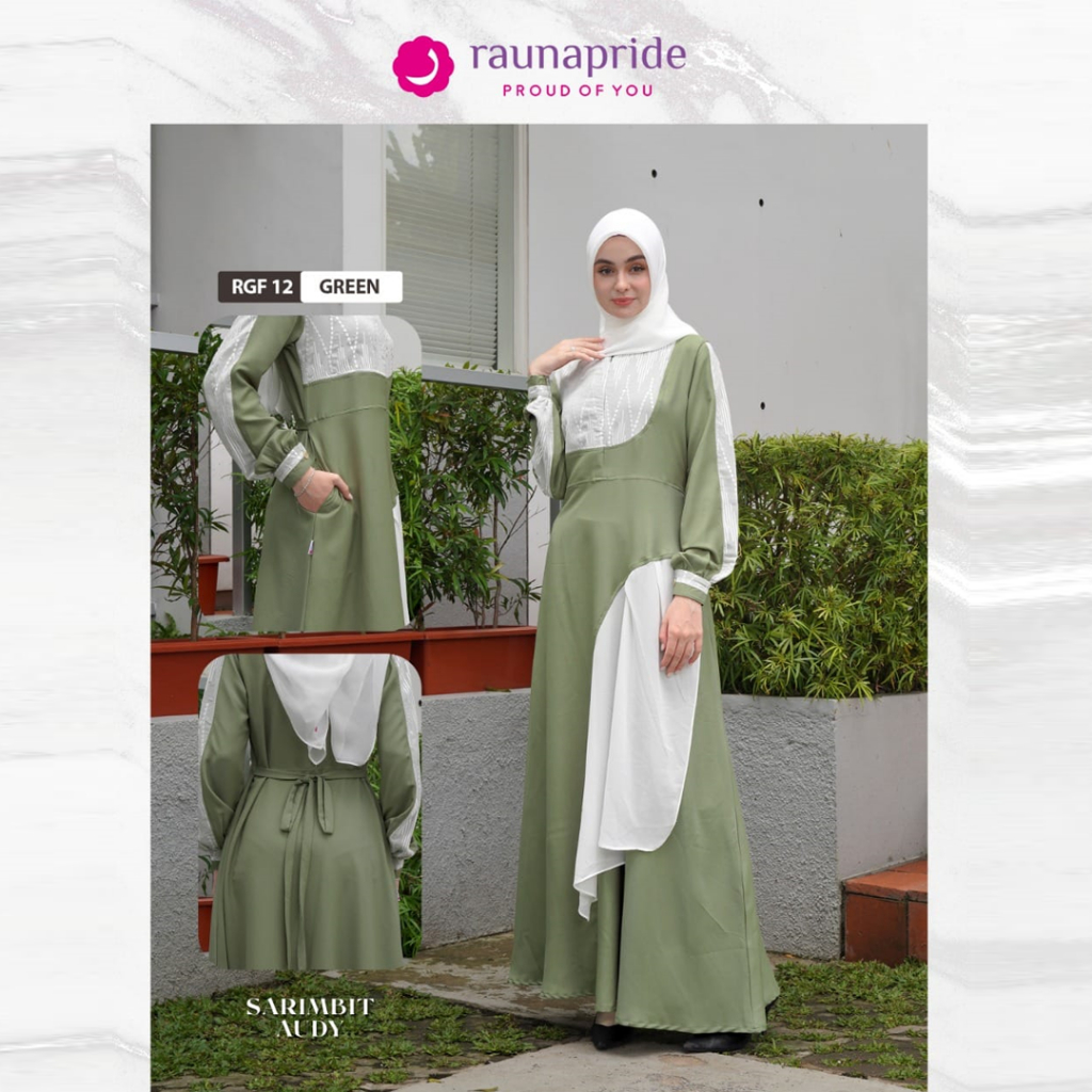 RAUNA SALE GAMIS SARIMBIT RAUNAPRIDE MODEL OUTFIT DRESS WANITA DEWASA ELEGAN KEKINIAN