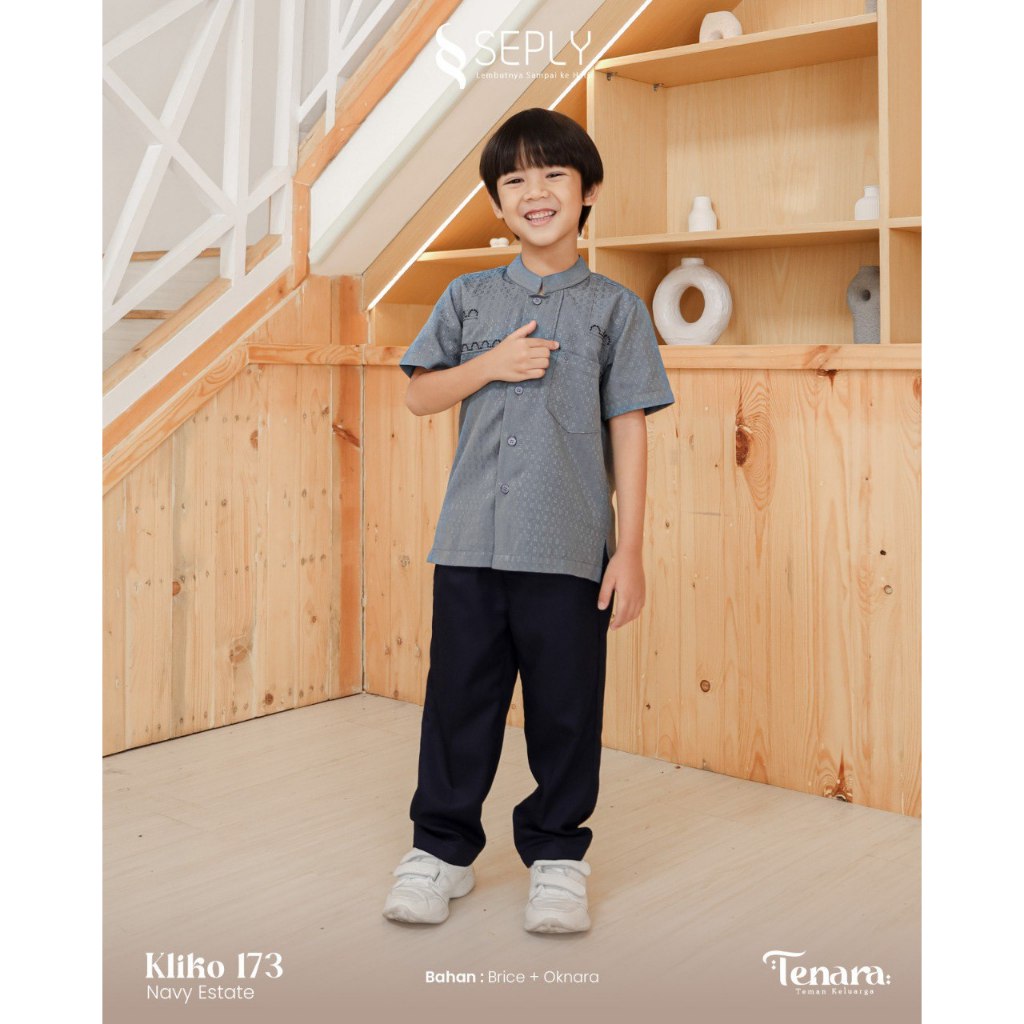 SARIMBIT SEPLY TENARA 11 NAVY ESTATE MODEL BAJU COUPLE KELUARGA LEBARAN TERBARU MODIS KEKINIAN