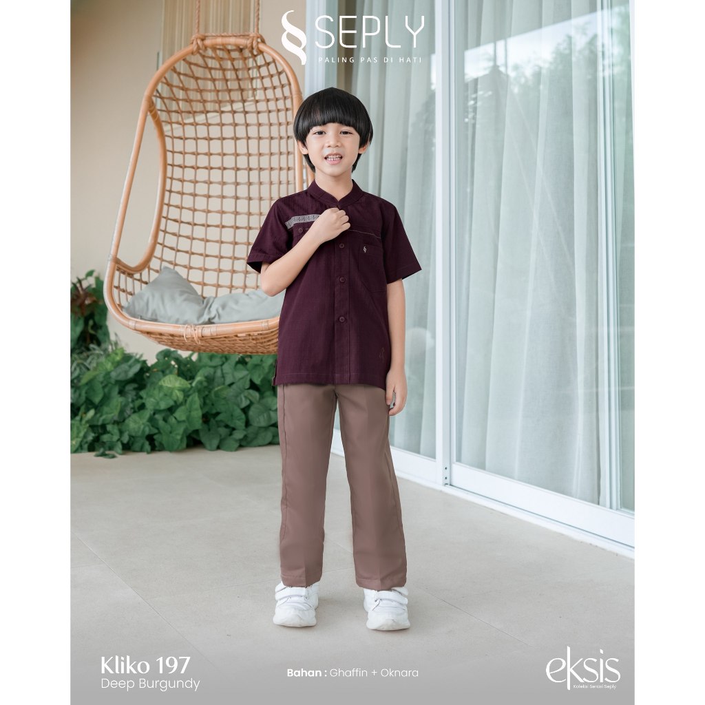 SARIMBIT SEPLY TENARA 29 DEEP BURGUNDY MODEL BAJU COUPLE KELUARGA LEBARAN TERBARU MODIS KEKINIAN