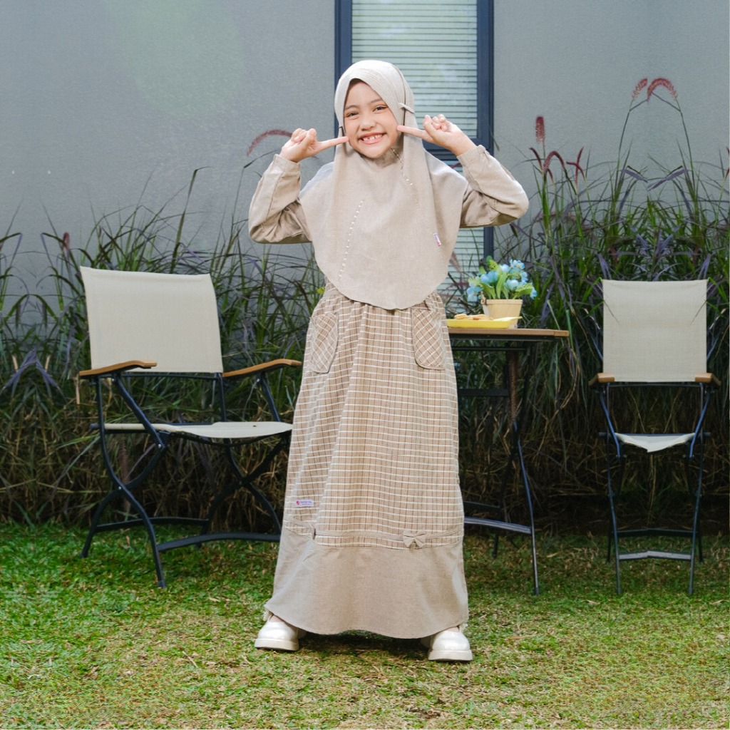 SARIMBIT CARINE MILO BY RAUNA MODEL SIMPLE ELEGAN BAHAN COTTON OCARINA MIX OXFORD