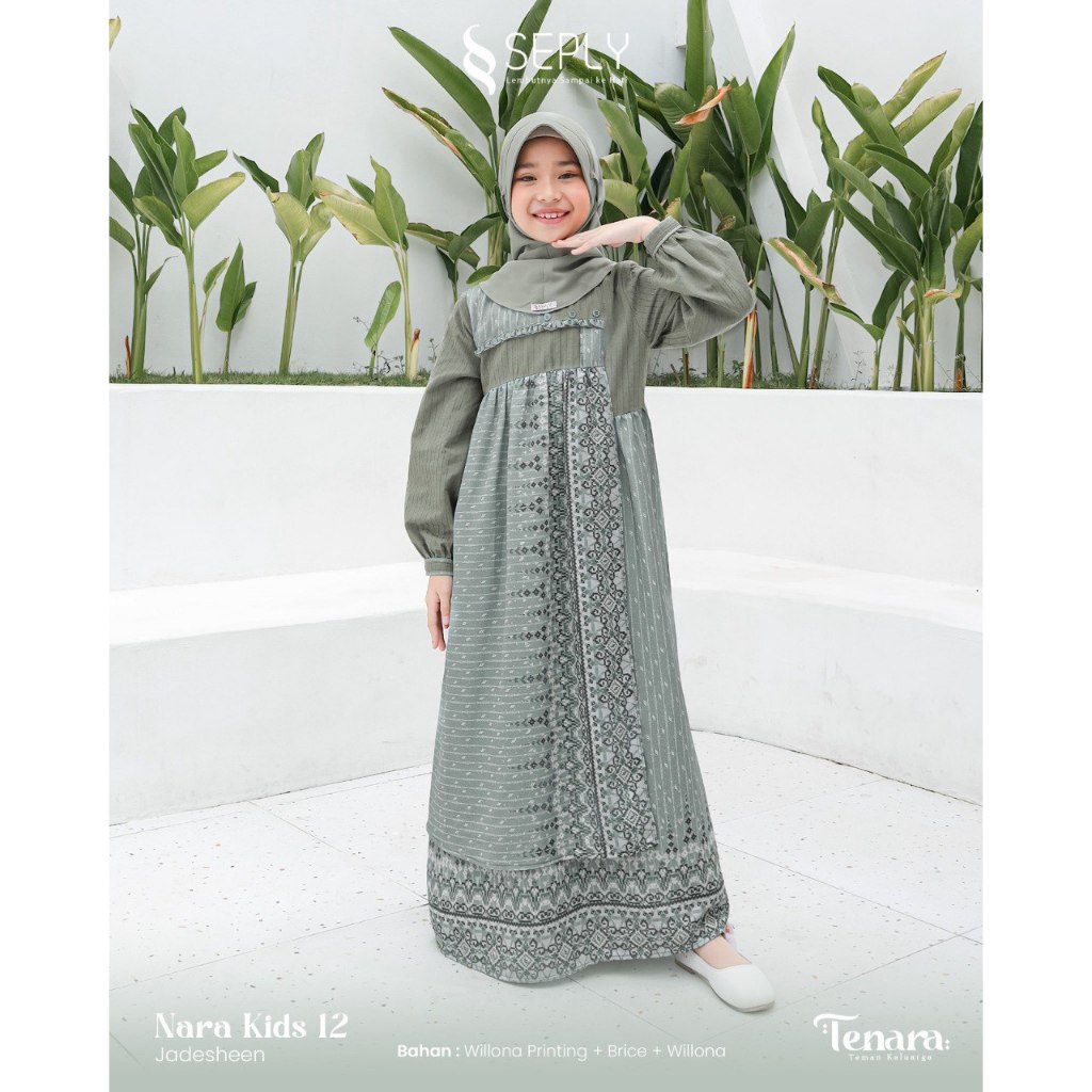 SARIMBIT SEPLY TENARA 12 JADESHEEN MODEL BAJU COUPLE KELUARGA LEBARAN TERBARU MODIS KEKINIAN