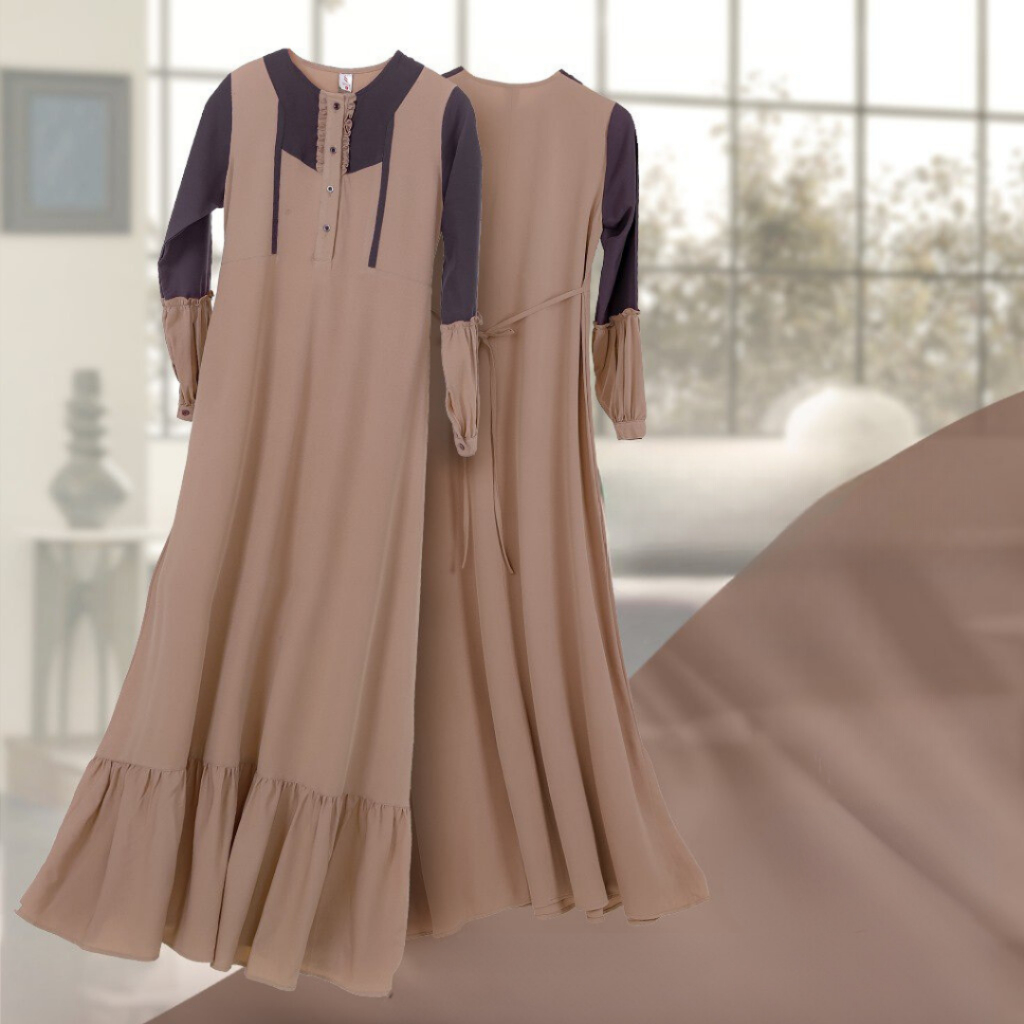 GAMIS SEPLY MEYRA 287 BAHAN WOLVIS + PRILY MODEL BAJU MUSLIM WANITA GAMIS DAILY BUSUI FRIENDLY KEKINIAN