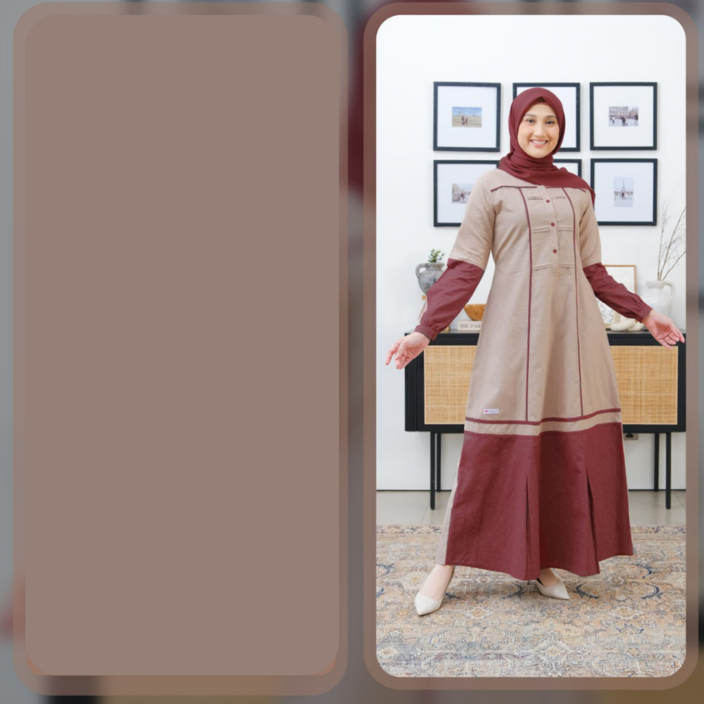 SARIMBIT RANA SOFT BROWN BY RAUNA MODEL SIMPLE ELEGAN