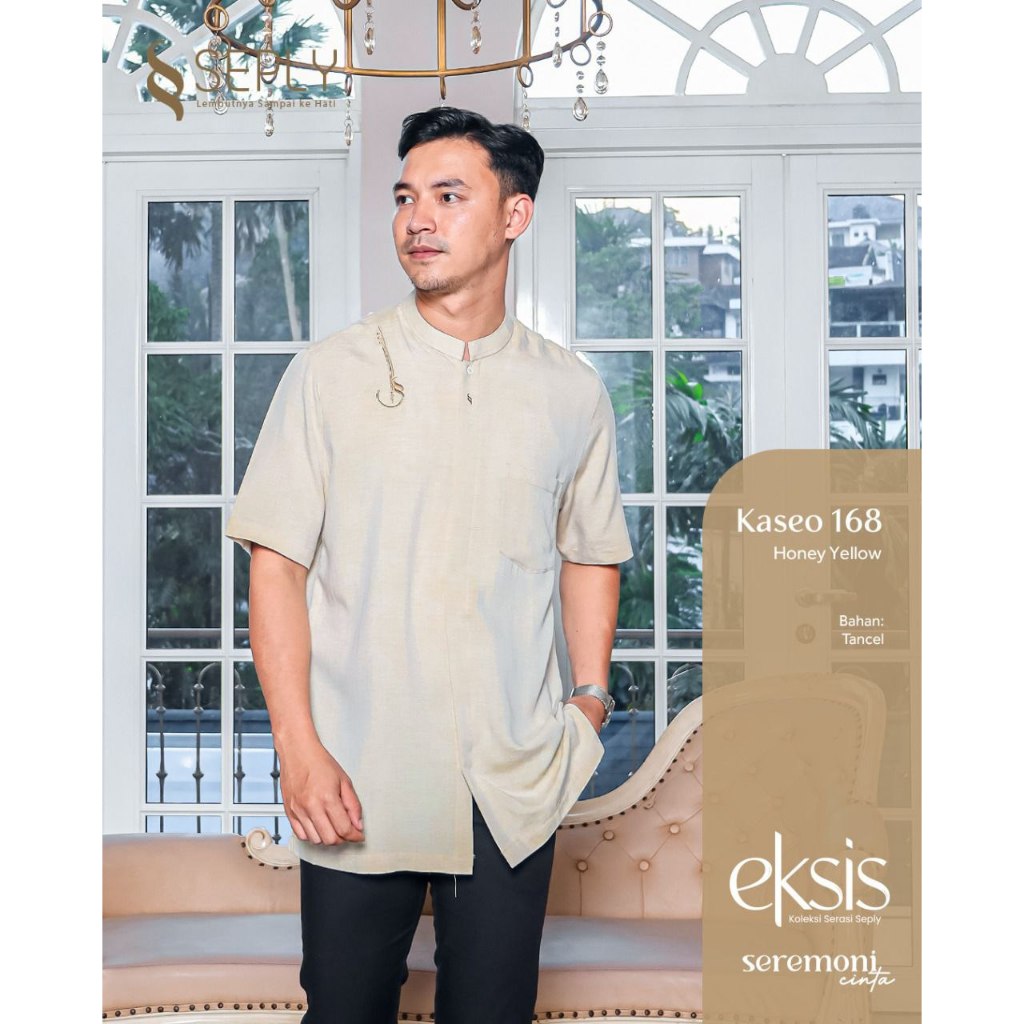 [SPECTRA] KASEO 168 HONEY YELLOW BY SEPLY  KEMEJA SARIMBIT KELUARGA MODIS KEKINIAN