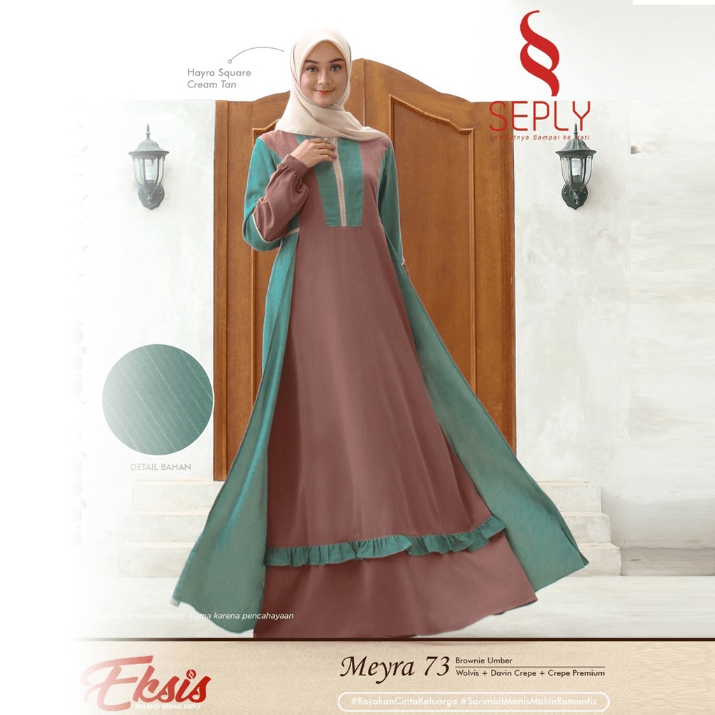 GAMIS CANTIK KEKINIAN BY SEPLY MEYRA 73 BROWNIE UMBER