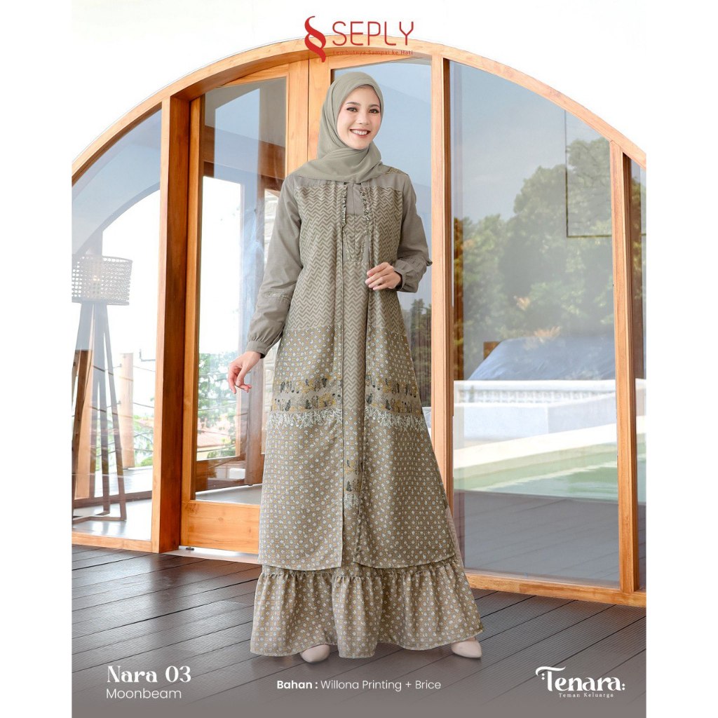 SARIMBIT SEPLY TENARA 03 MOONBEAM MODEL BAJU COUPLE KELUARGA LEBARAN TERBARU MODIS KEKINIAN
