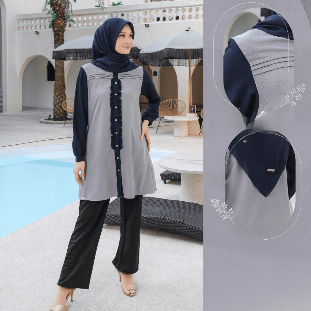 [SPECTRA] ATASAN SASHA 01 BY SEPLY BAHAN RAINBOW MODEL TUNIK  WANITA DAILY SIMPLE KEKINIAN