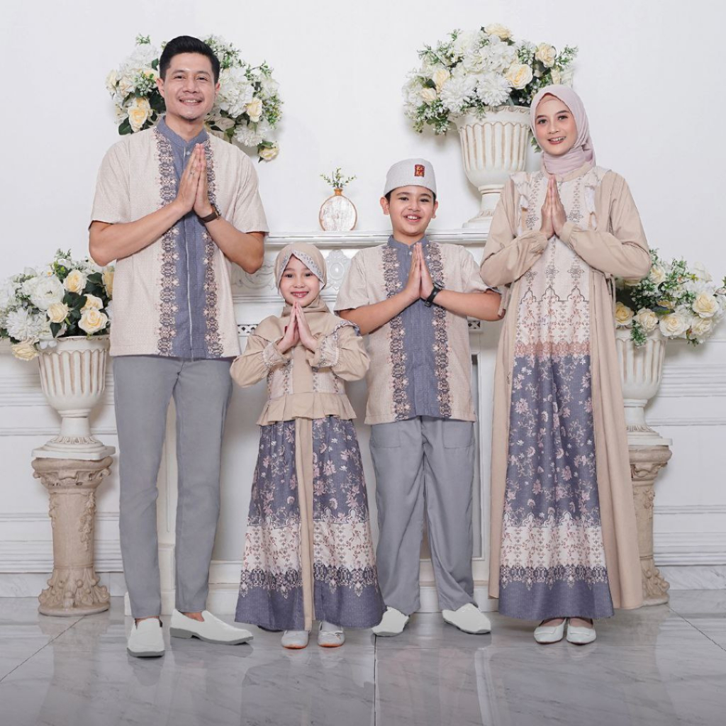 SARIMBIT KEKE MARAGAM SERIES CREAM MODEL SARIMBIT KELUARGA TERBARU MODIS KEKINIAN