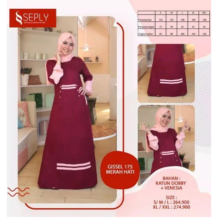 [HABISIN STOK]  SPECTRA GISSEL SALE BY SEPLY MODEL BAJU GAMIS DAILY WANITA MUSLIM BUSUI FRIENDLY