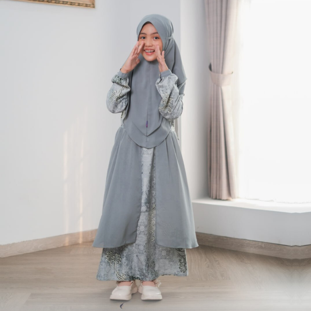 SARIMBIT RAUNA SHAUMI GREY BY RAUNA KEKINIAN MOTIF TRENDY