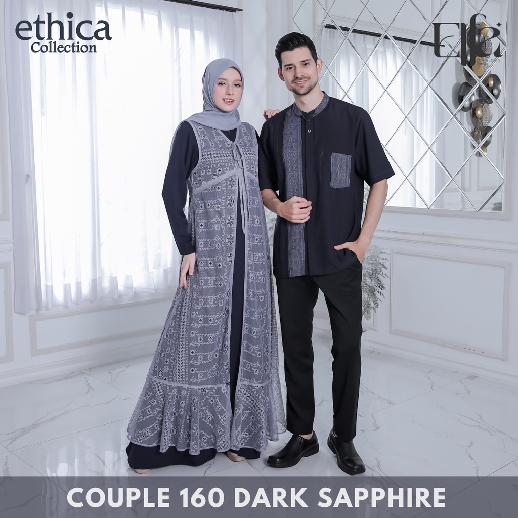 [SPECTRA] ETHICA COUPLE 160 DARK SAPPHIRE BAJU COUPLE PASANGAN MUSLIM
