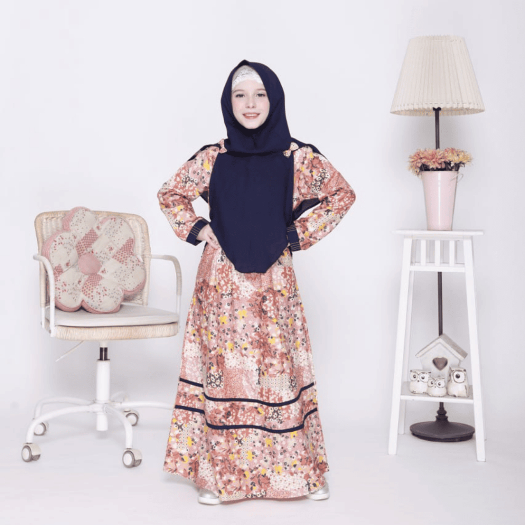 RAUNA SALE GAMIS ANAK PEREMPUAN FREE HIJAB BAHAN PREMIUM NYAMAN MODEL BAJU MUSLIM ANAK ELEGAN