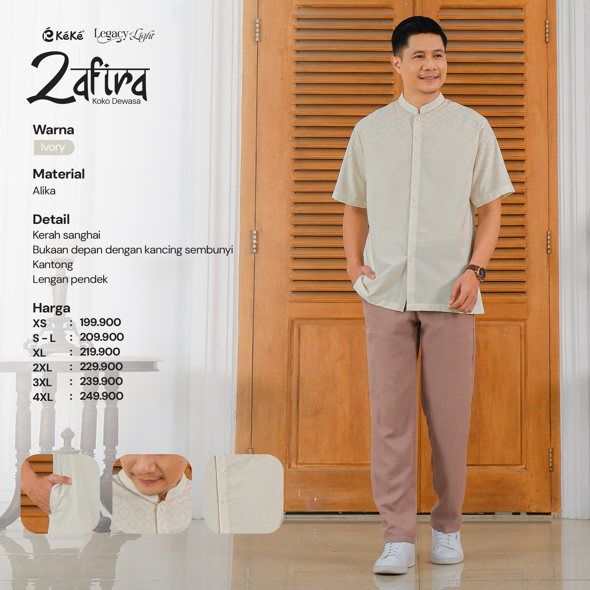 SARIMBIT ZAFIRA IVORY BY KEKE