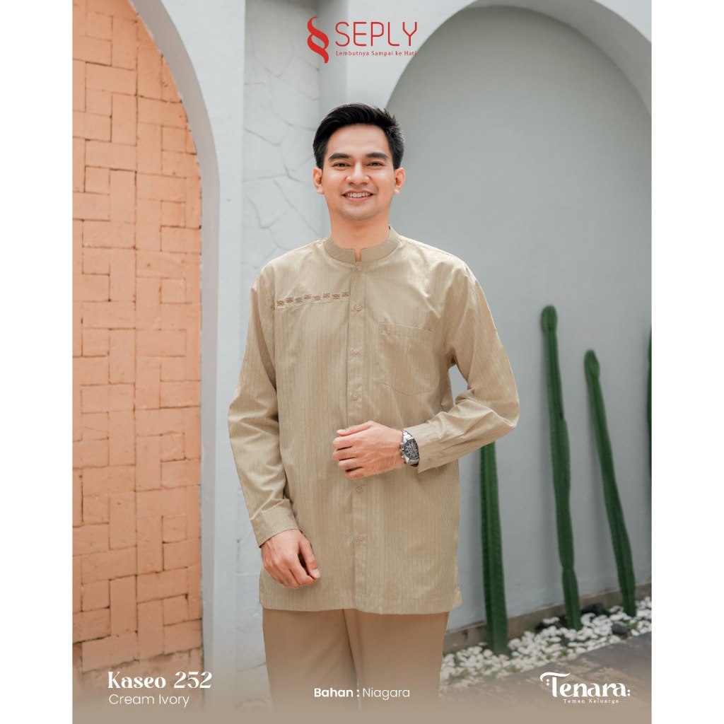 SARIMBIT SEPLY TENARA 17 CREAM IVORY MODEL BAJU COUPLE KELUARGA LEBARAN TERBARU MODIS KEKINIAN