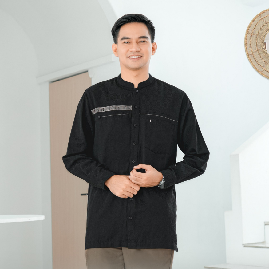 SARIMBIT SEPLY TENARA 28 BLACK ROBE MODEL BAJU COUPLE KELUARGA LEBARAN TERBARU MODIS KEKINIAN