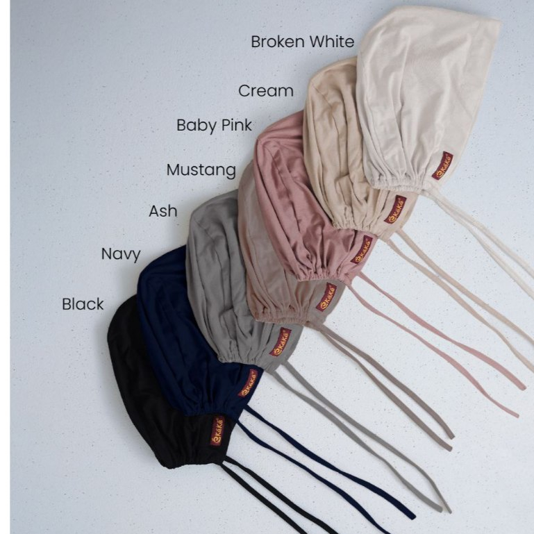 KEKE CIPUT TIE BACK UNDERCAP BAHAN RAYON PREMIUM MODEL INNER HIJAB BASIC INSTAN ADEM ANTI GESER